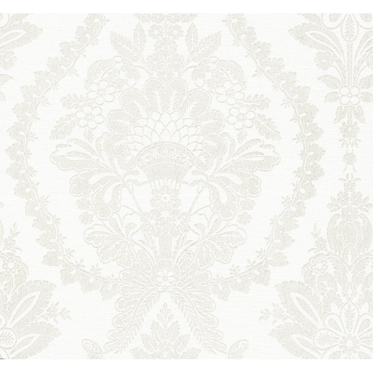 Rosdorf Park Ishiro Grass Cloth Damask Roll Wayfair